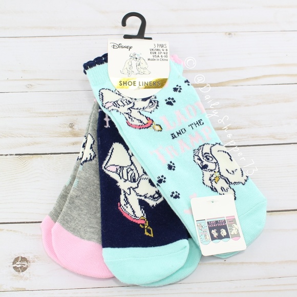Disney Accessories - Disney Lady and the Tramp Socks - 3 Pairs